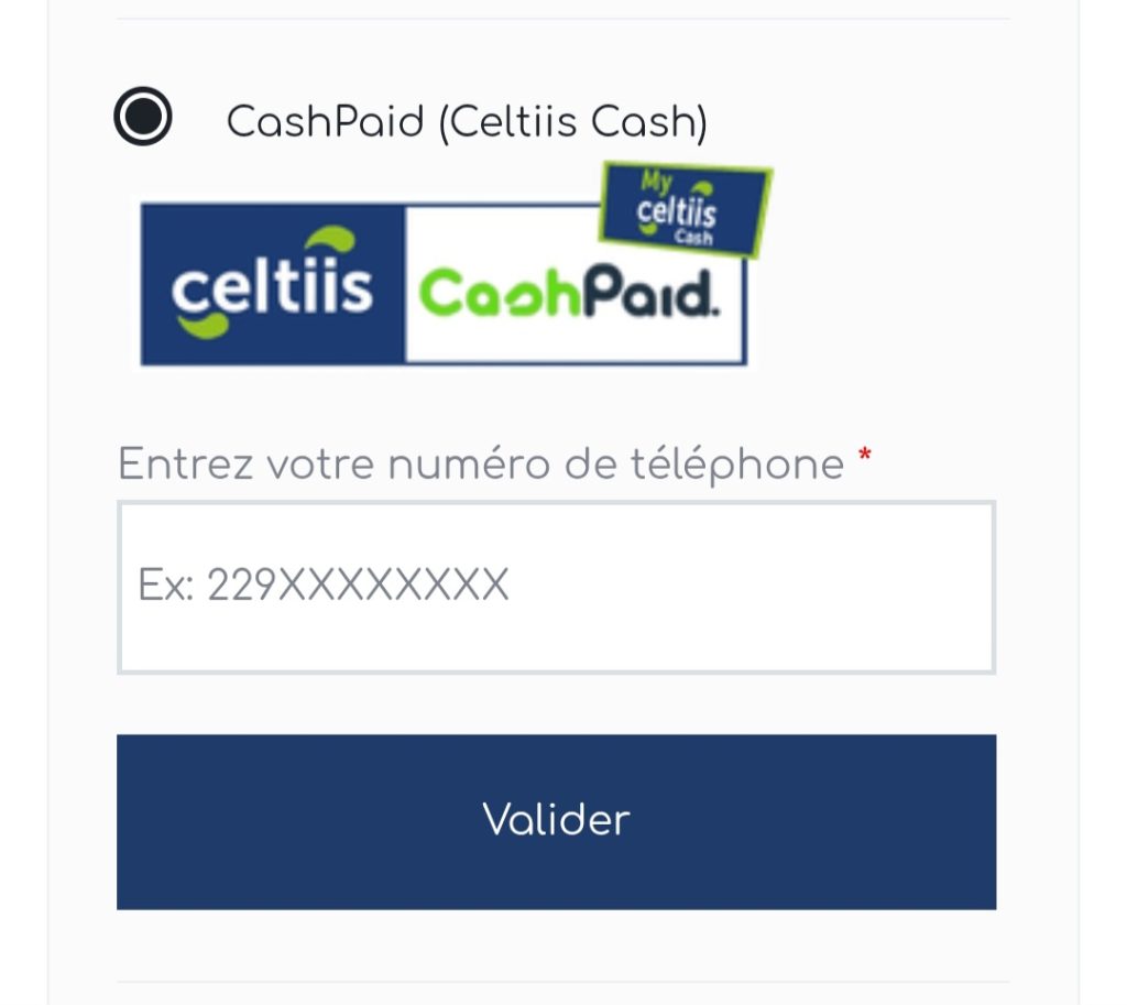 cashpaid mobile number